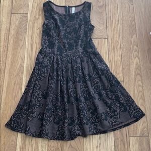 Dark purple floral dress women’s small